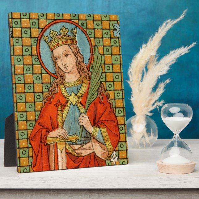 Placa Expositora Santa Bárbara (JP 01) 8"x10" (Lado)