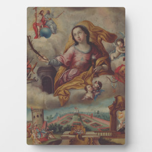 Placa Expositora Santa Bárbara Virgen y mártir