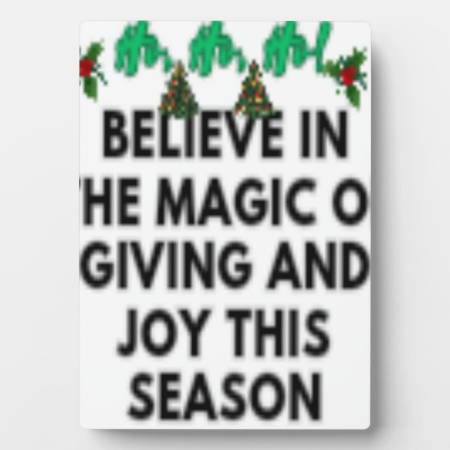 Placa Expositora Santa Claus Feliz Año Nuevo 💐 (Frente)