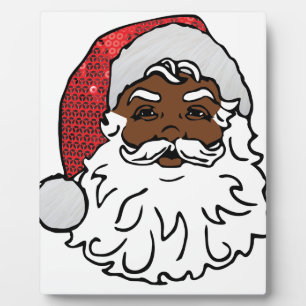 Placa Expositora santa claus negro