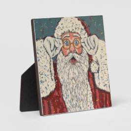 Placa Expositora Santa Claus Surprised