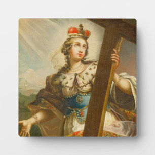 Placa Expositora Santa Elena con la Vera Cruz Arte Sagrado