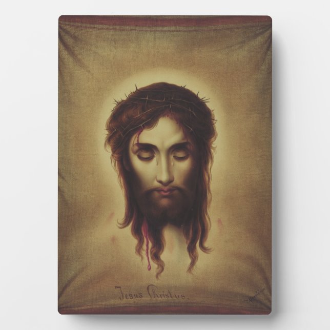 Placa Expositora Santa Faz de Jesucristo (Frente)