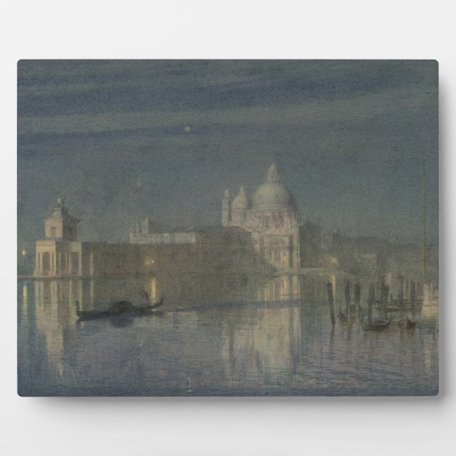 Placa Expositora Santa Maria Della Salute, Venecia, Luna, 1863 (Frente)