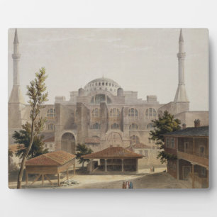 Placa Expositora Santa Sofía, Constantinopla, pub. 1852 (color l