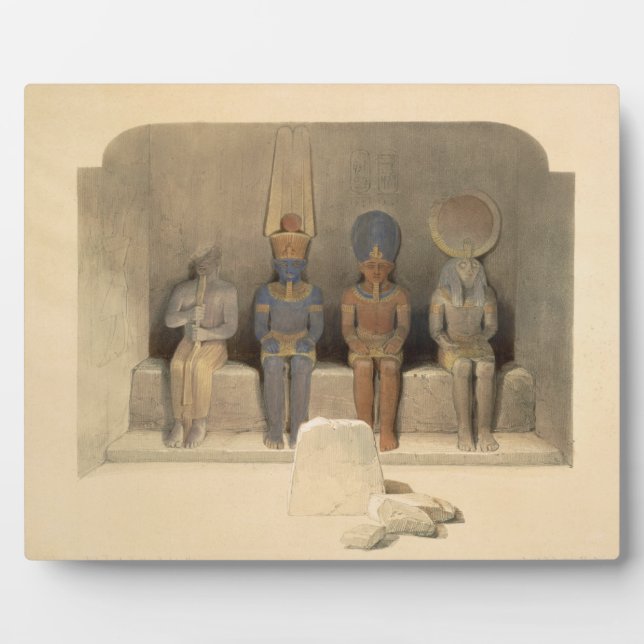 Placa Expositora Santuario del Templo de Abu Simbel, de "Egipto (Frente)