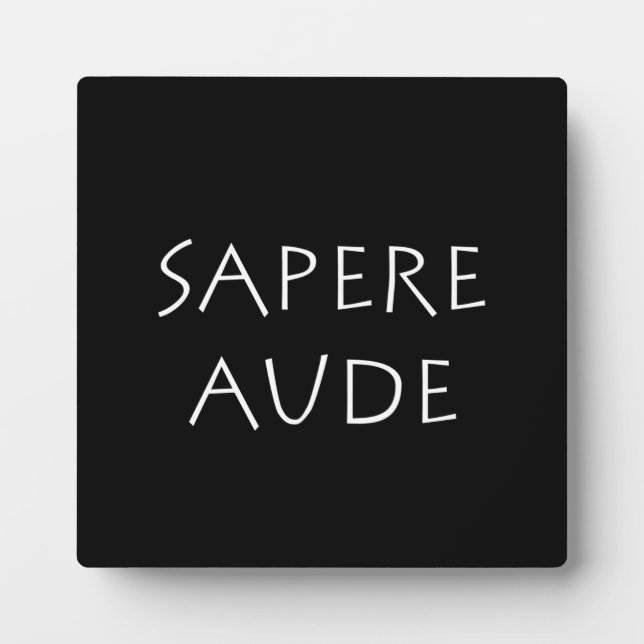 Placa Expositora Sapere aude (Frente)