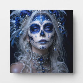Placa Expositora Sapphire Moon Calavera – Día Celestial de los Muer