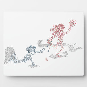 Placa Expositora sartén de sol de mono