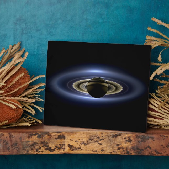 Placa Expositora Saturno eclipsó al Sol desde el orbitador Cassini (Lado)