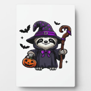 Placa Expositora Scary Halloween Sloth Witch Gorra disstume espeluz