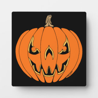 Placa Expositora Scary Jack-o'-Lantern Halloween Design