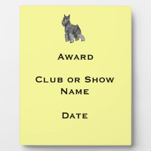 Placa Expositora Schnauzer
