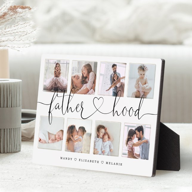 Placa Expositora Script de paternidad | Regalo Para El Collage de f (Subido por el creador)