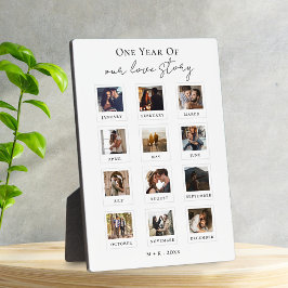 Placa Expositora Script Personalizado Parejas Foto Historia De Amor