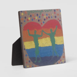 Placa Expositora Se casaron con el boda arcoiris de Yeshaya Dank