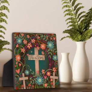 Placa Expositora Se Levanta Tres Cruces Bonito Inespiritualidad