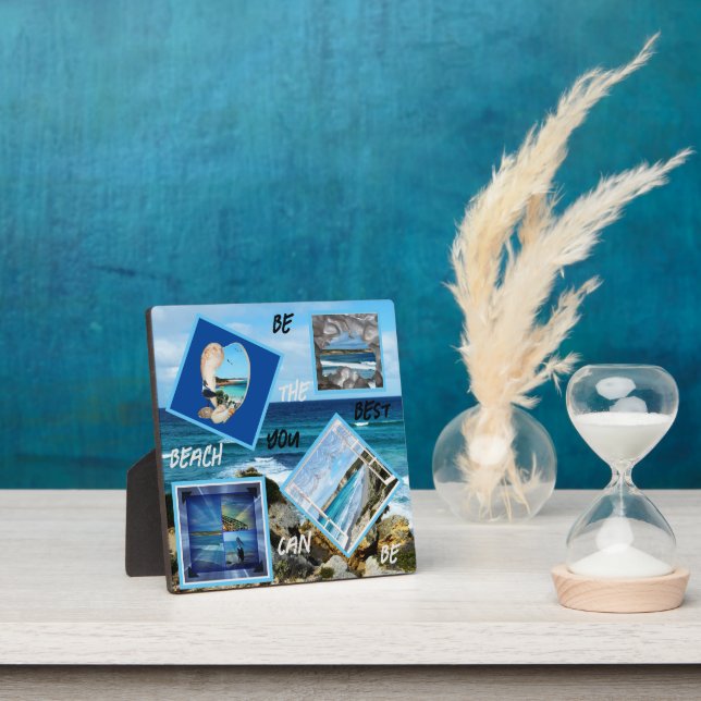 Placa Expositora Sea La Mejor Playa Que Puedas Tener 4 Plantillas D (in situ)