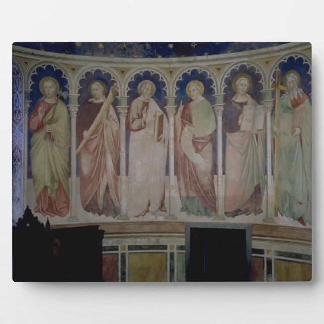 Placa Expositora Seis apóstoles, c.1390 (fresco) (Frente)
