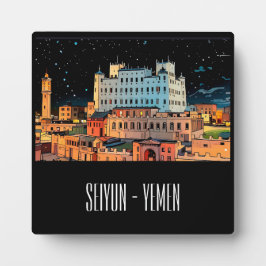Placa Expositora Seiyun City - Yemen