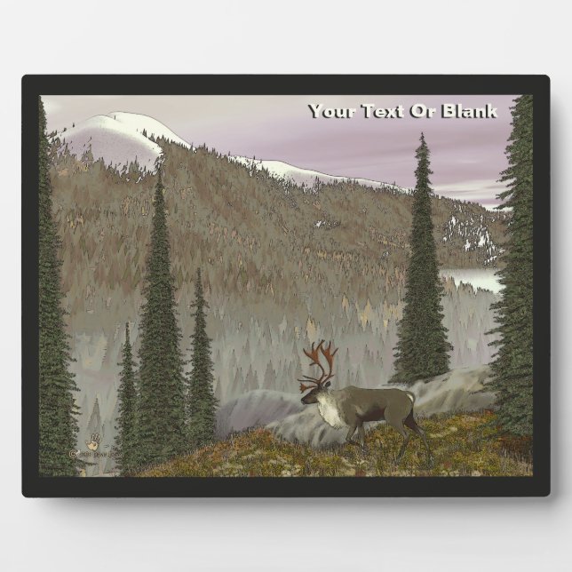 Placa Expositora Selkirk Caribou (Frente)