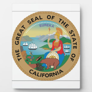 Placa Expositora Sello de estado de California
