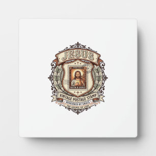 Placa Expositora Sello postal vintage Jesús Sello postal vintage Je