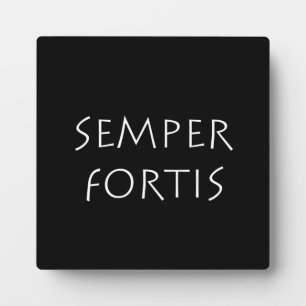 Placa Expositora Semper fortis