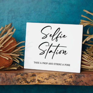Placa Expositora Señal de la estación de Selfie Tabletop Plaque con