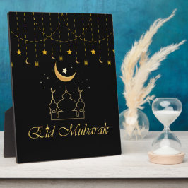 Placa Expositora Señal de mesa de decoraciones de Eid Mubarak Eid