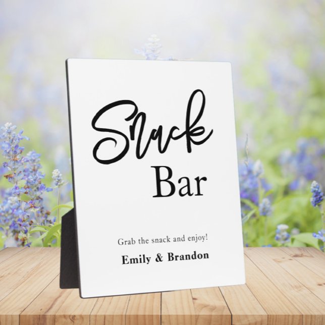 Placa Expositora Señal del boda de la barra de aperitivos Tabletop (Subido por el creador)