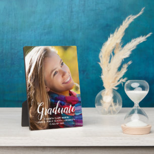 Placa Expositora Sencilla clase de posgrado elegante año