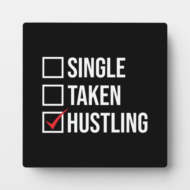 Placa Expositora Sencillo vs Tablero vs HUSTLING, Gimnasio, Hustle, (Frente)