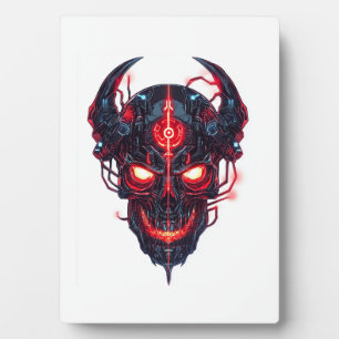 Placa Expositora Señor de las Calaveras Demonio Cibernético