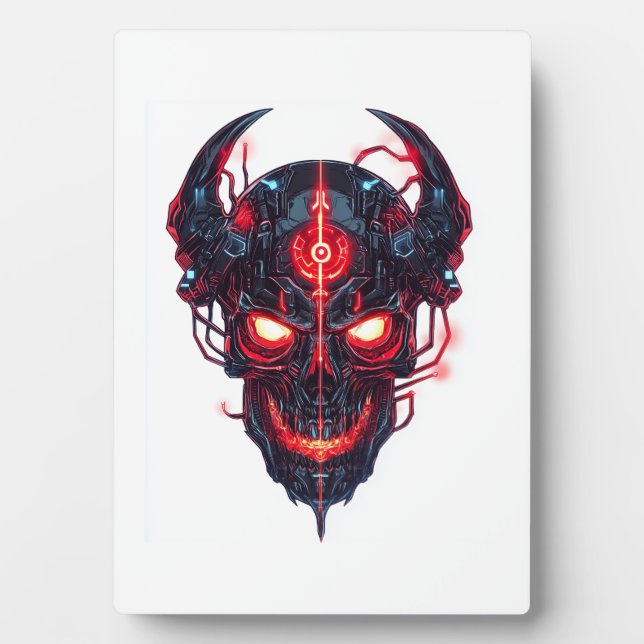 Placa Expositora Señor de las Calaveras Demonio Cibernético (Frente)