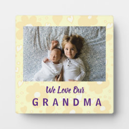 Placa Expositora Sepia Daisy Love Grandma