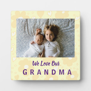 Placa Expositora Sepia Daisy Love Grandma