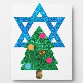 Placa Expositora sequin christmukkah hanukkah