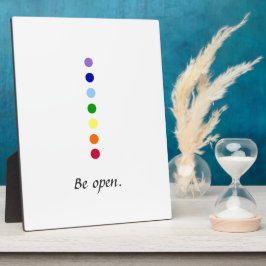 Placa Expositora Ser abierto - Diseño Chakra simple