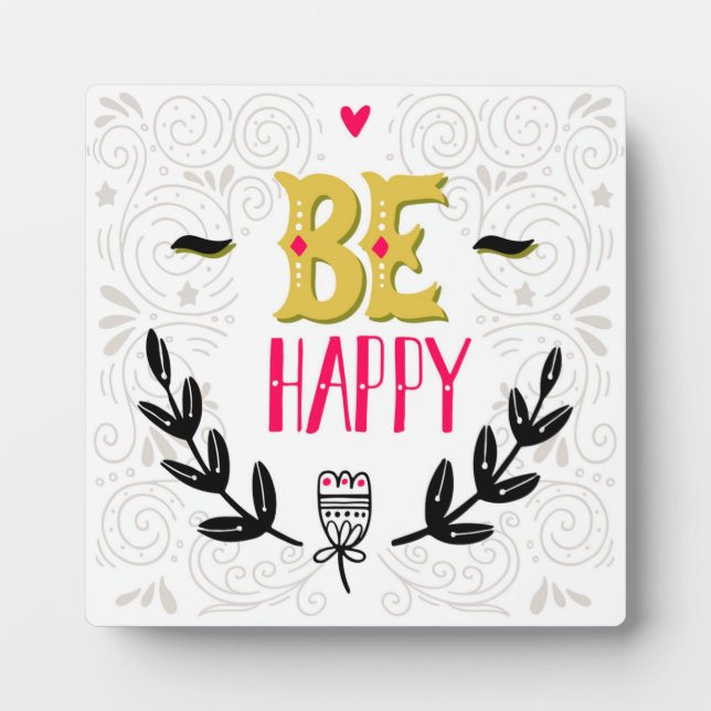Placa Expositora Ser feliz 4 (Frente)