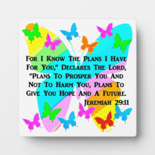PLACA EXPOSITORA SER INSPIRADO JEREMIAH 29:11