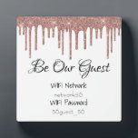 Placa Expositora Ser nuestro invitado Boda de contraseñas de inform<br><div class="desc">Este diseño fue creado a través del arte digital y puede ser personalizado en el área que proporciona cambiando la foto y/o el texto. O puede personalizarse eligiendo la opción de hacer clic en el personalizar y borrar o cambiar el color del fondo, agregar texto, cambiar el color o estilo...</div>