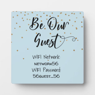 Placa Expositora Ser nuestro invitado Boda de contraseñas de inform