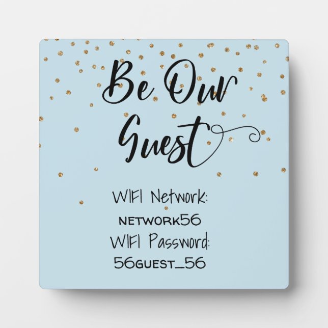 Placa Expositora Ser nuestro invitado Boda de contraseñas de inform (Frente)