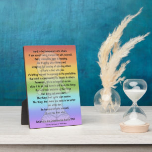 Placa Expositora Ser transparente