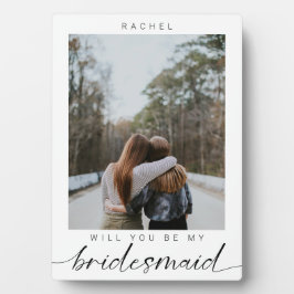 Placa Expositora ¿Serás mi dama de honor Minimalista foto moderna?