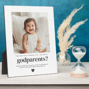 Placa Expositora ¿Serás mi padrino? Foto propuesta