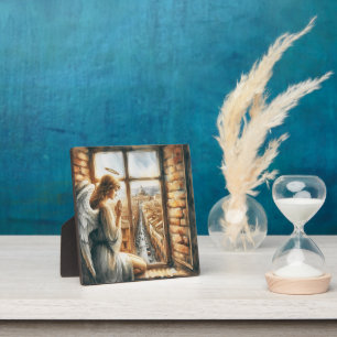 Placa Expositora Serenidad Angélica: Guardianes de las calles del c