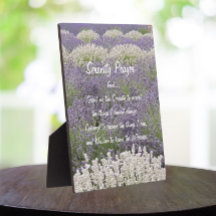 Serenity Prayer Lavender Garden Floral