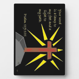 Placa Expositora Serie religiosa Salmo 119:105 Plano de Arte de la 